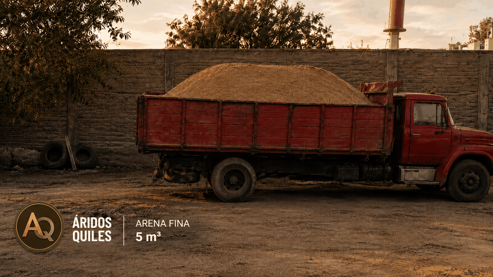Camionada de arena fina
